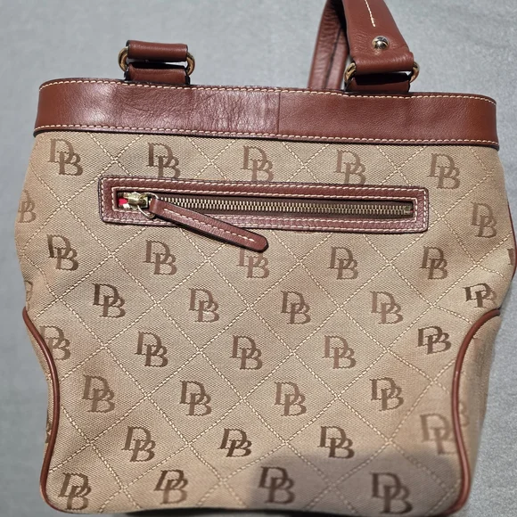 Dooney & Bourke Y2K Brown and Tan Women's Bag EXCELLENT Condition L: 13 H: 10 - Picture 6 of 9